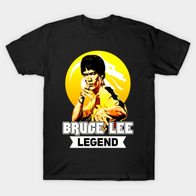 Movie Bruce Jeet Kune Do Bruce Dragon Legend T-Shirt by Garmentcrooks